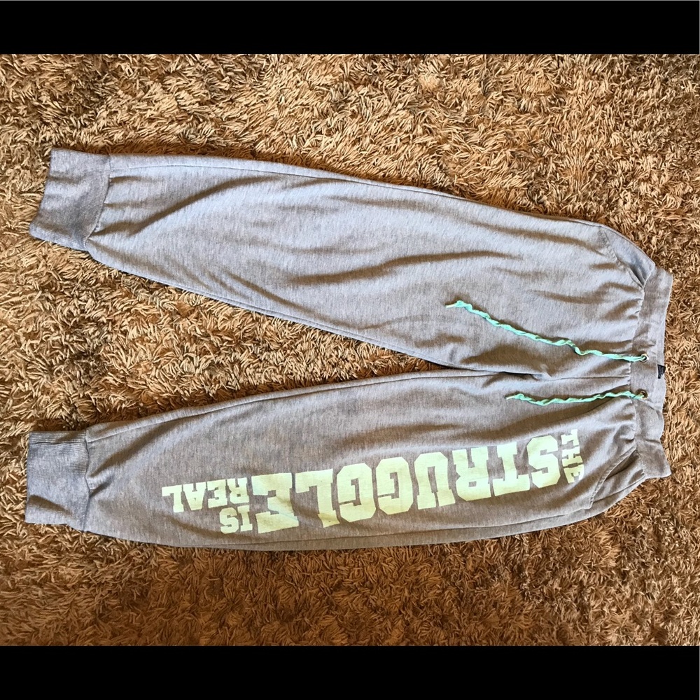 “The Struggle is Real” Parachute Pants